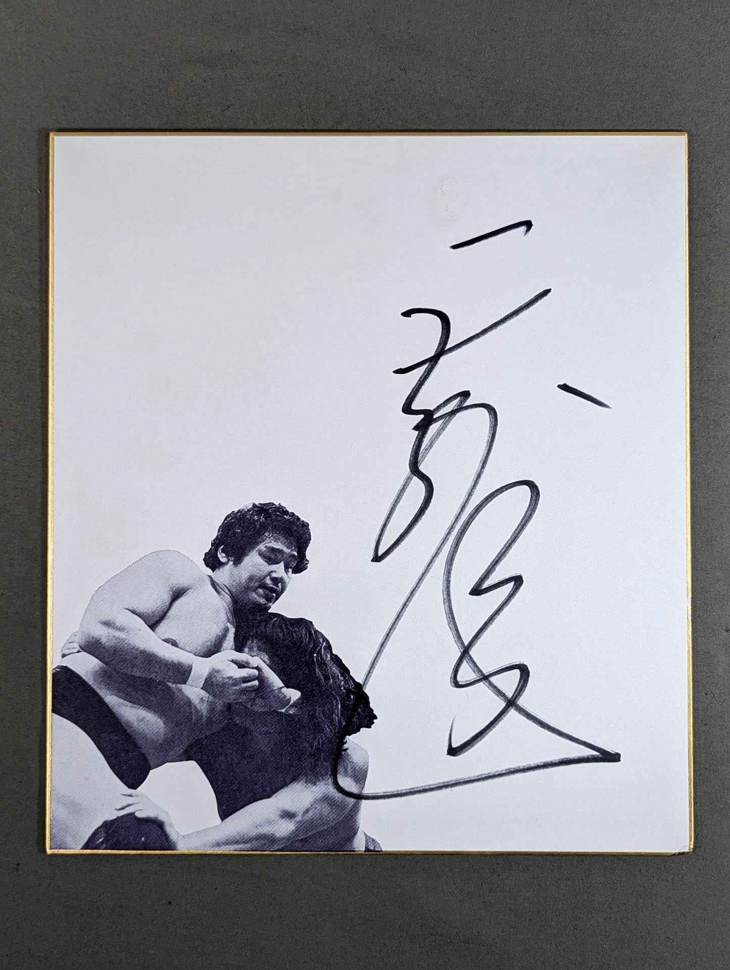Tenryu Genichiro  (Dedicated Shikishi ( Autograph board ) )