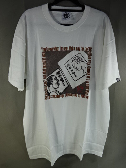 鈴木みのる イラスト Tシャツ①(ホワイト)