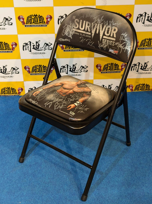 【29名直筆サイン入り】WWE「SURVIVOR SERIES 2008」チェアー