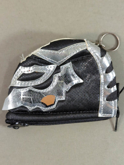 BUSHI マスクコインケース・キーホルダー(黒×銀)