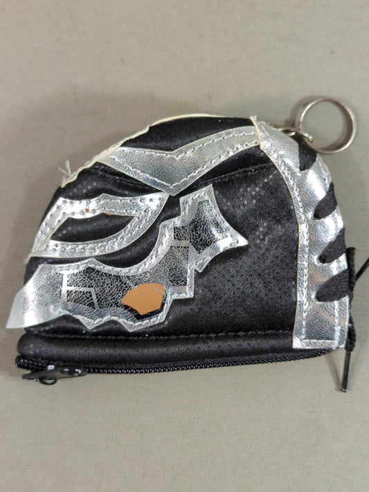 BUSHI マスクコインケース・キーホルダー(黒×銀)