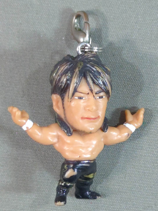 棚橋弘至 フィギュアストラップ(黒×金)