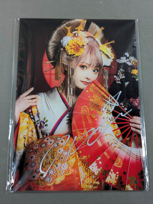 【hand signed autograph】 NATSUPOI  Oiran Acrylic Panel
