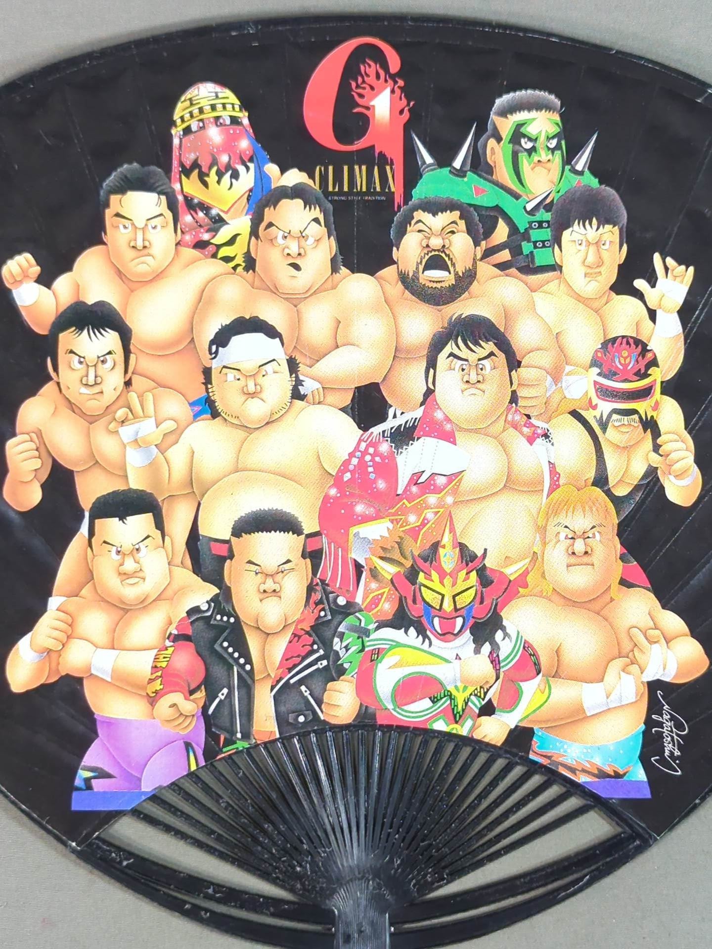★坂井永年氏イラスト★ G1 CLIMAX うちわ
