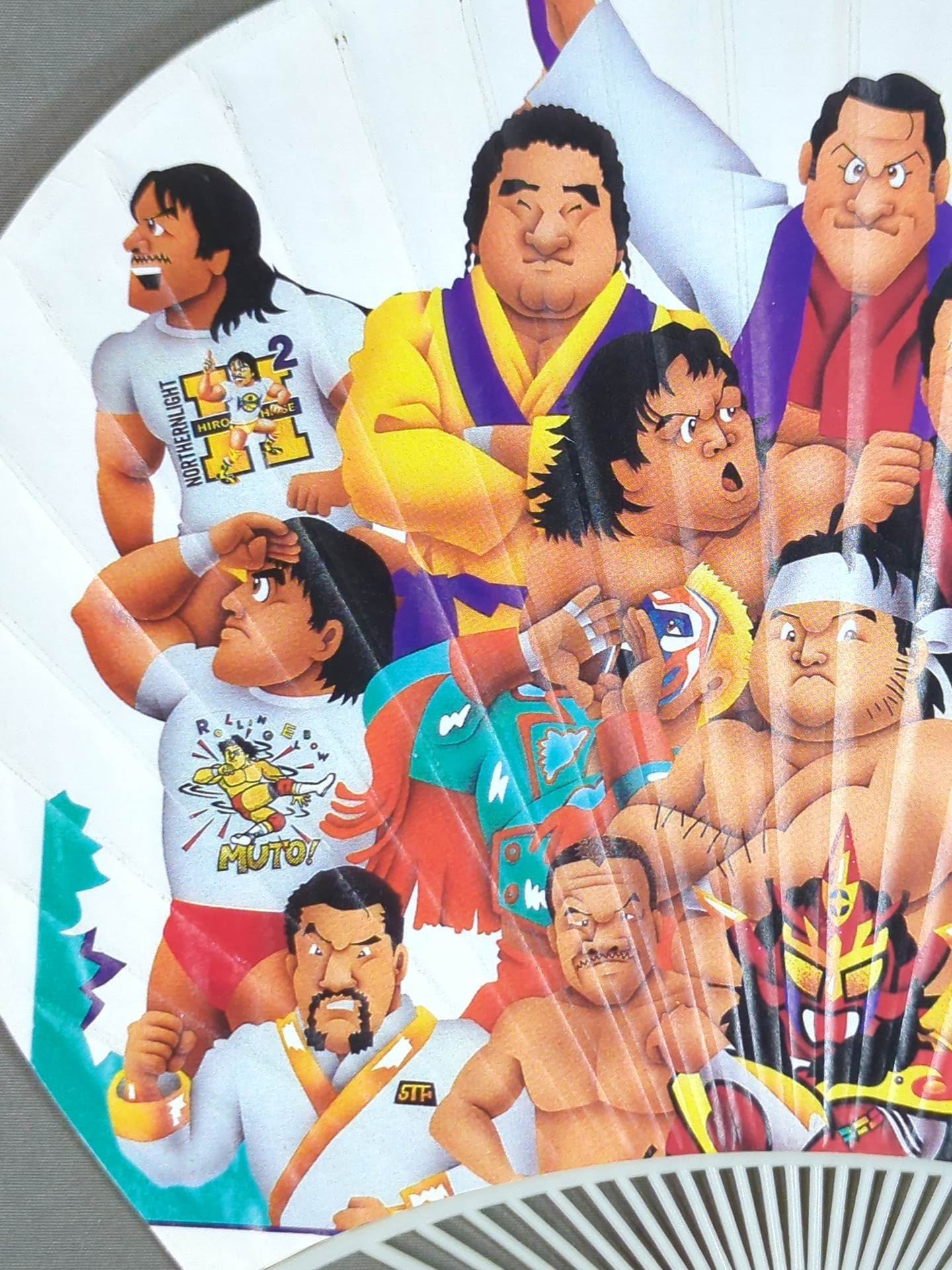 ★坂井永年氏イラスト★ NJPW SUPER STARS うちわ
