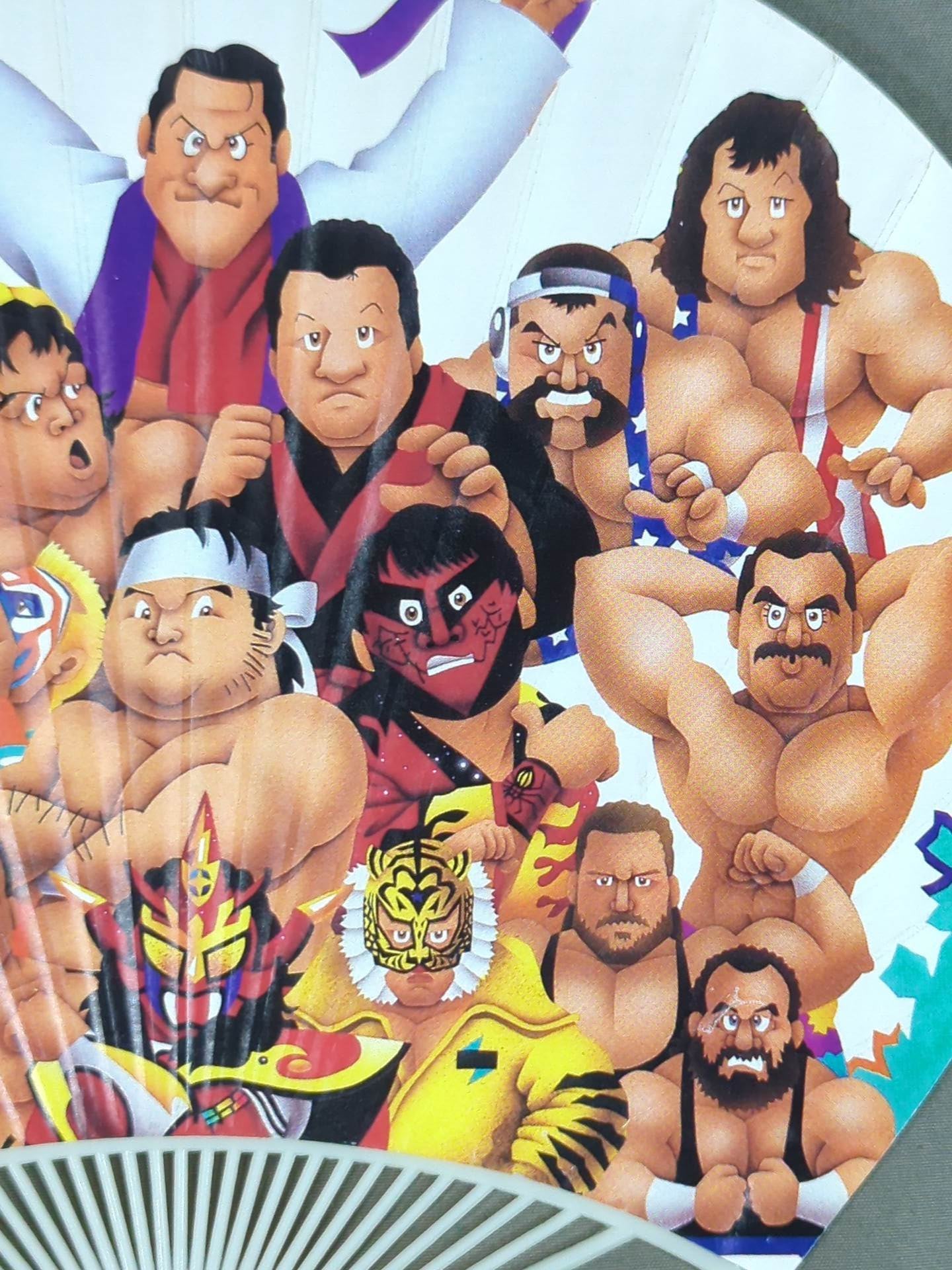★坂井永年氏イラスト★ NJPW SUPER STARS うちわ