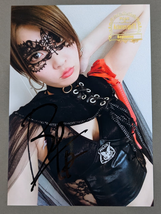 Black Poteko (Saori Anou ) hand signed autograph Pro-Photo (A-1)