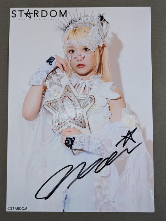 なつぽい 直筆サイン入り スターダムポートレート(M-5)