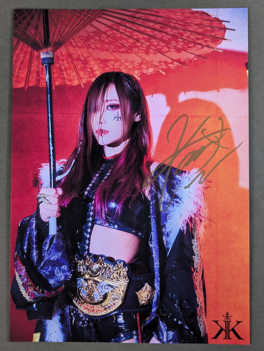 ★ First IWGP Women's Title ★ KAIRI hand signed autograph Pro-Photo 