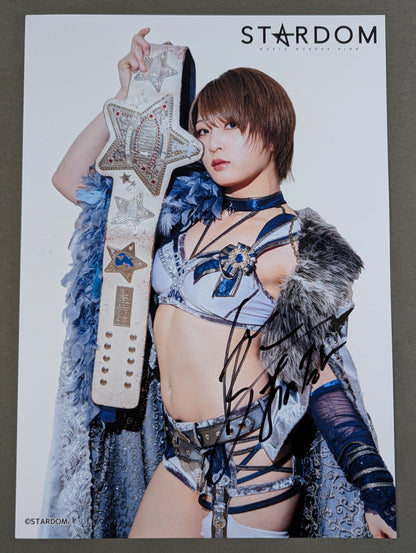 Saori Anou  hand signed autograph  Starda Pro-Photo  (B-6)