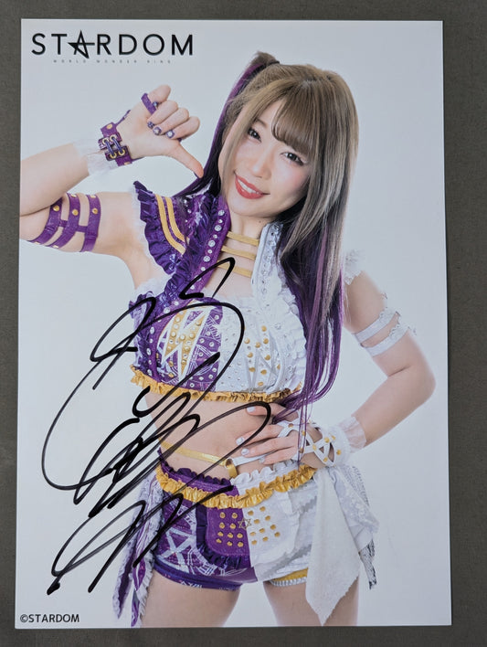 中野たむ 直筆サイン入り スターダムポートレート(Z-3)