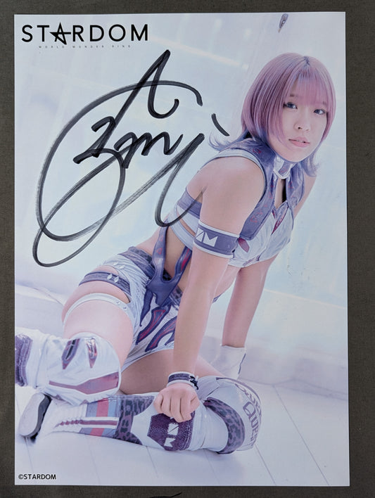 AZM 直筆サイン入り スターダムポートレート(O-8)
