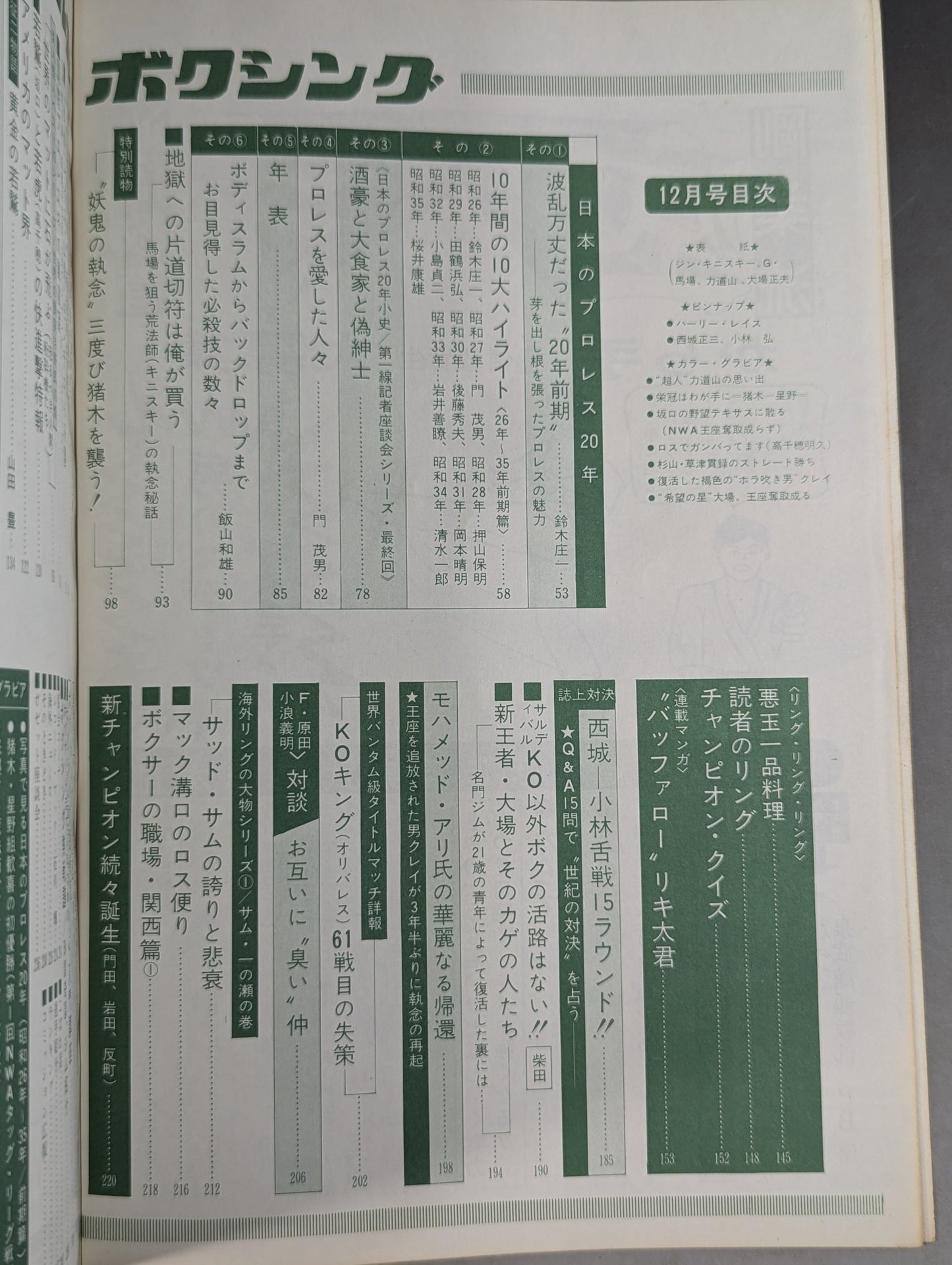プロレス&ボクシング 1970年12月号