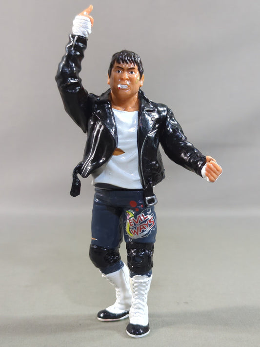 Atsushi Onita  (white shirt, leather jacket)