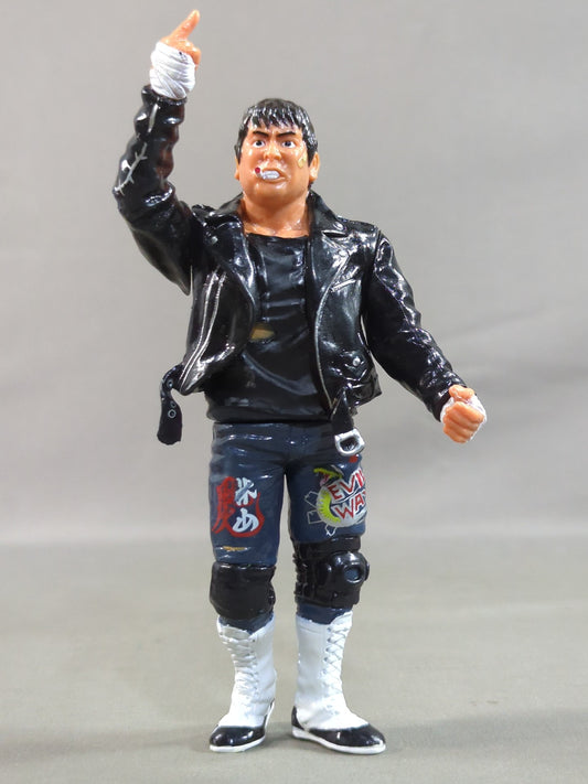 Atsushi Onita  (black shirt, leather jacket)