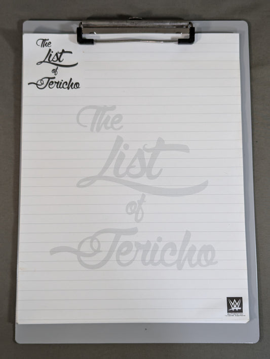 クリス・ジェリコ「The List of Jericho」クリップボード&ノート