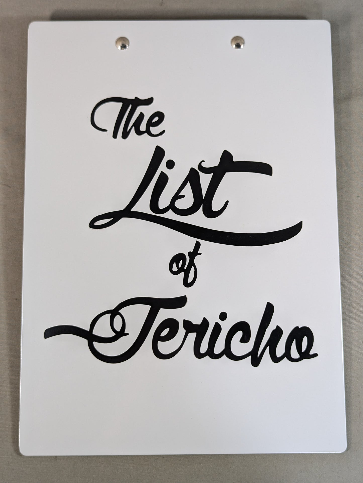クリス・ジェリコ「The List of Jericho」クリップボード&ノート