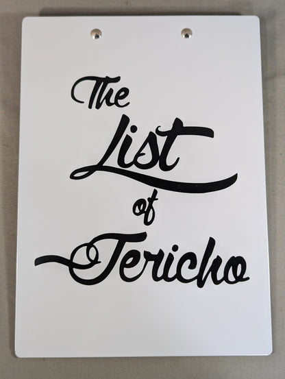 クリス・ジェリコ「The List of Jericho」クリップボード&ノート
