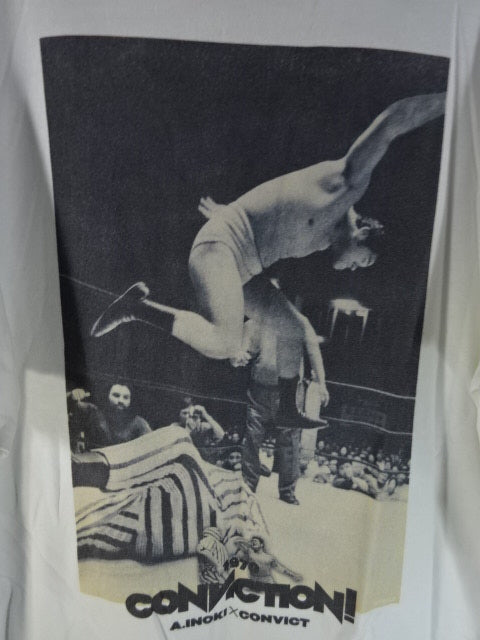 アントニオ猪木×CONVICT コラボTシャツ①(ホワイト)