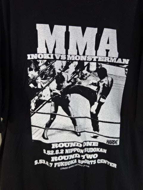 アントニオ猪木vsモンスターマン 異種格闘技戦(ギロチン・ブラック) Tシャツ