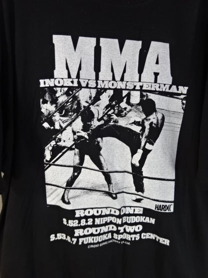 アントニオ猪木vsモンスターマン 異種格闘技戦(ギロチン・ブラック) Tシャツ