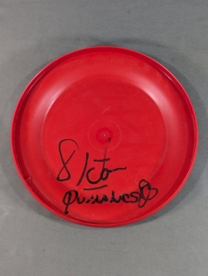 【ビクター・キニョネス 直筆サイン入り】W☆ING フリスビー(レッド×ホワイト)