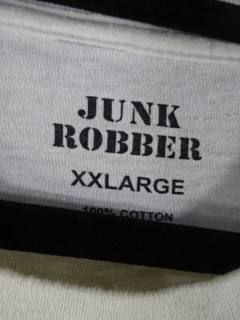 アントニオ猪木× JUNKROBBER Tシャツ①(ホワイト）