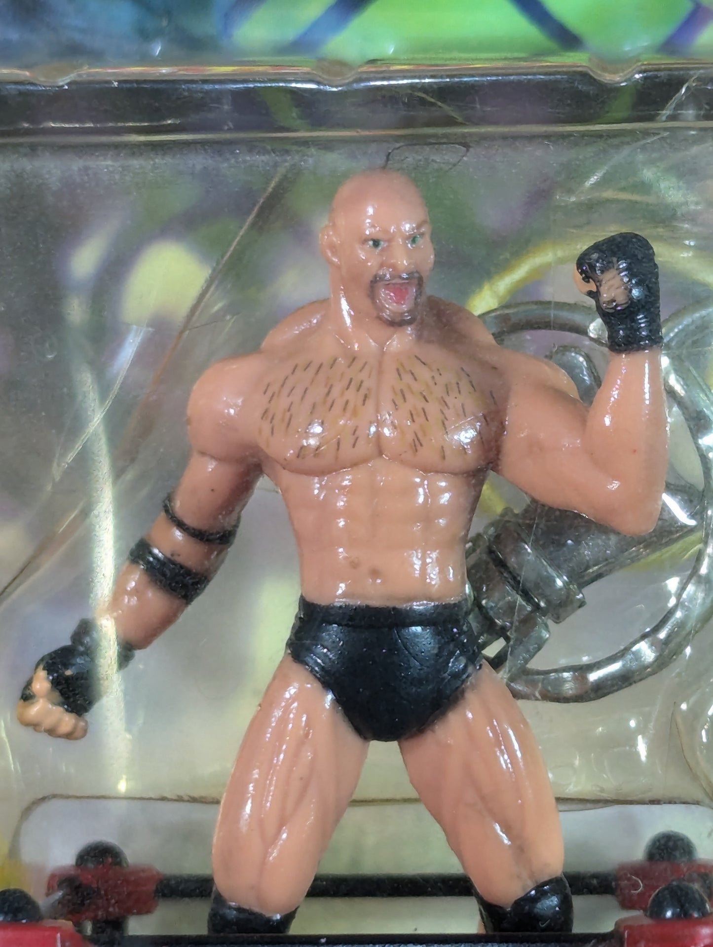 ★WCW★ Goldberg KEY CHAIN 1998 (ELECTRONIC TALKING)