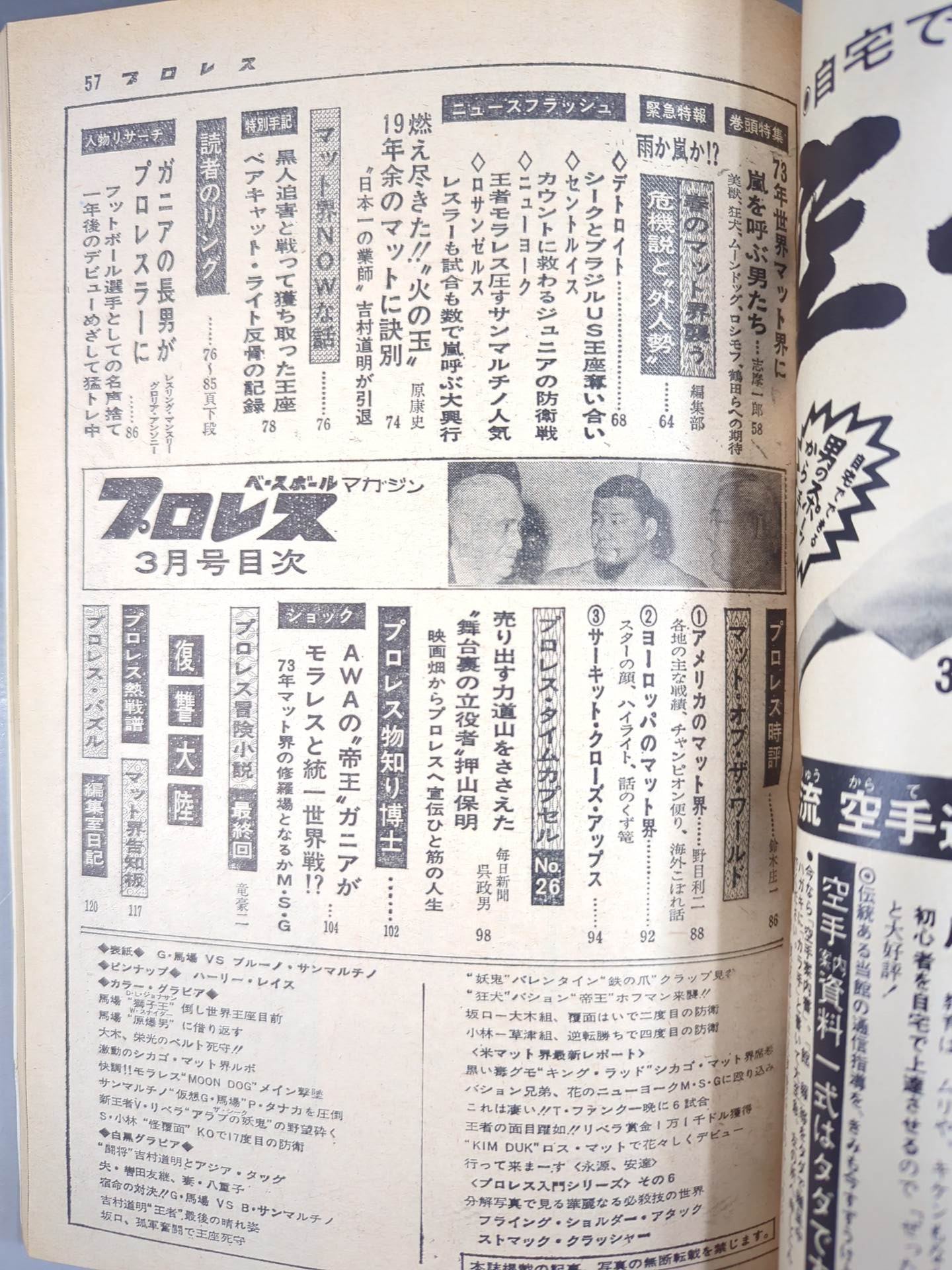 月刊プロレス 1973年3月号