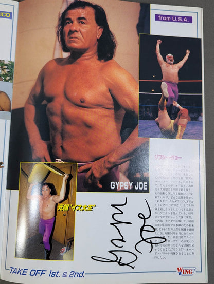 [Gypsy Joe hand signed autograph ] W☆ING / TAKE OFF