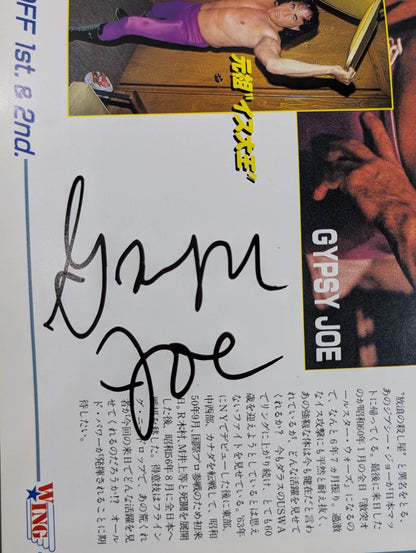 [Gypsy Joe hand signed autograph ] W☆ING / TAKE OFF