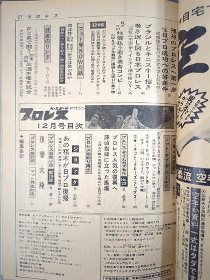 月刊プロレス 1972年12月号