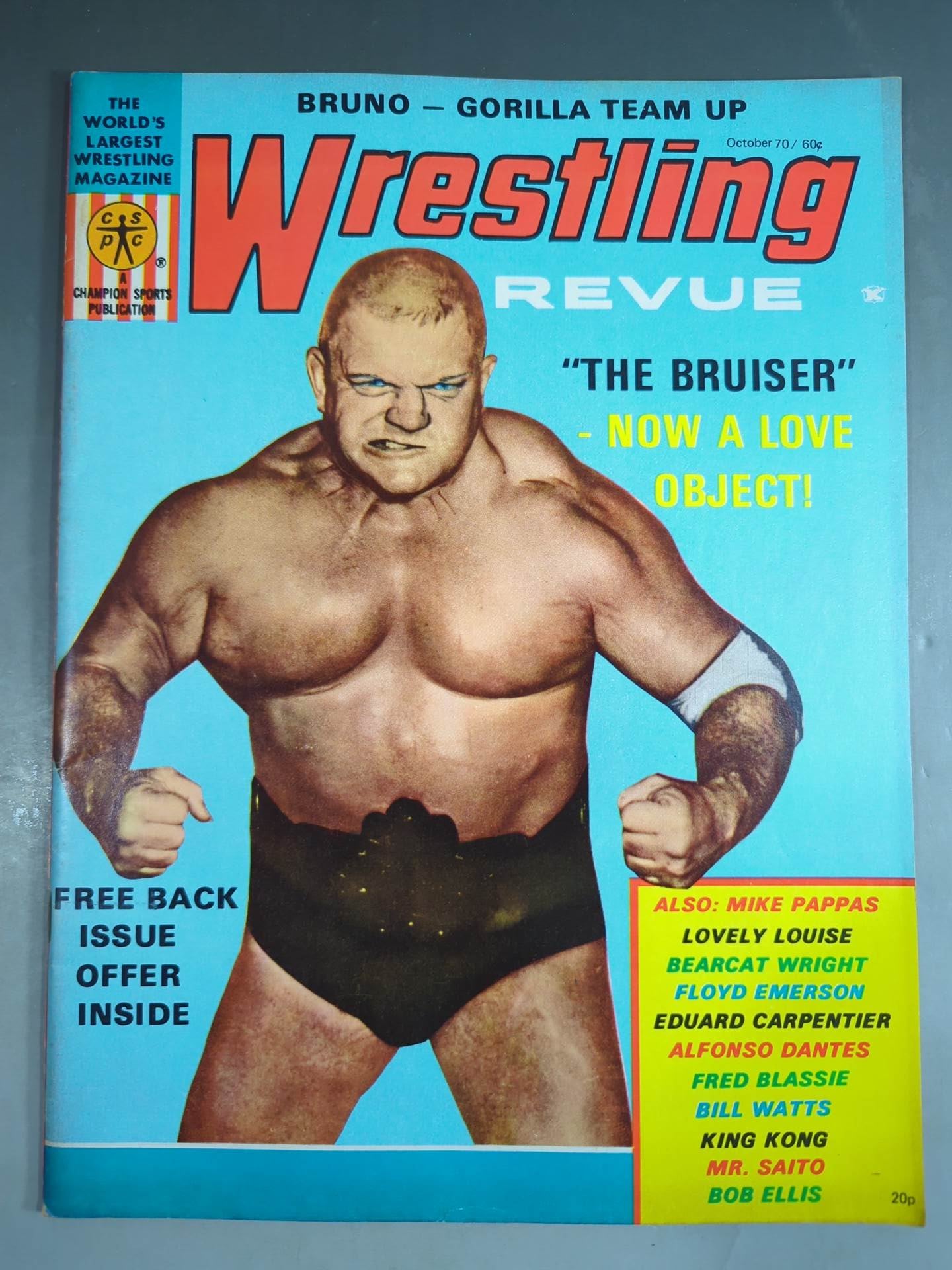 Wrestling REVUE 1970年10月号