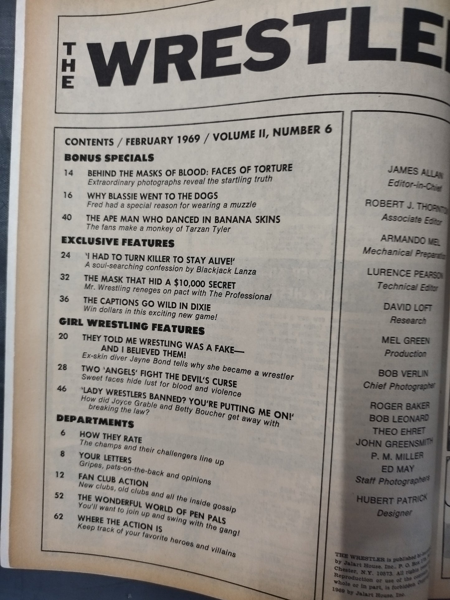 THE Wrestler 1969年2月号