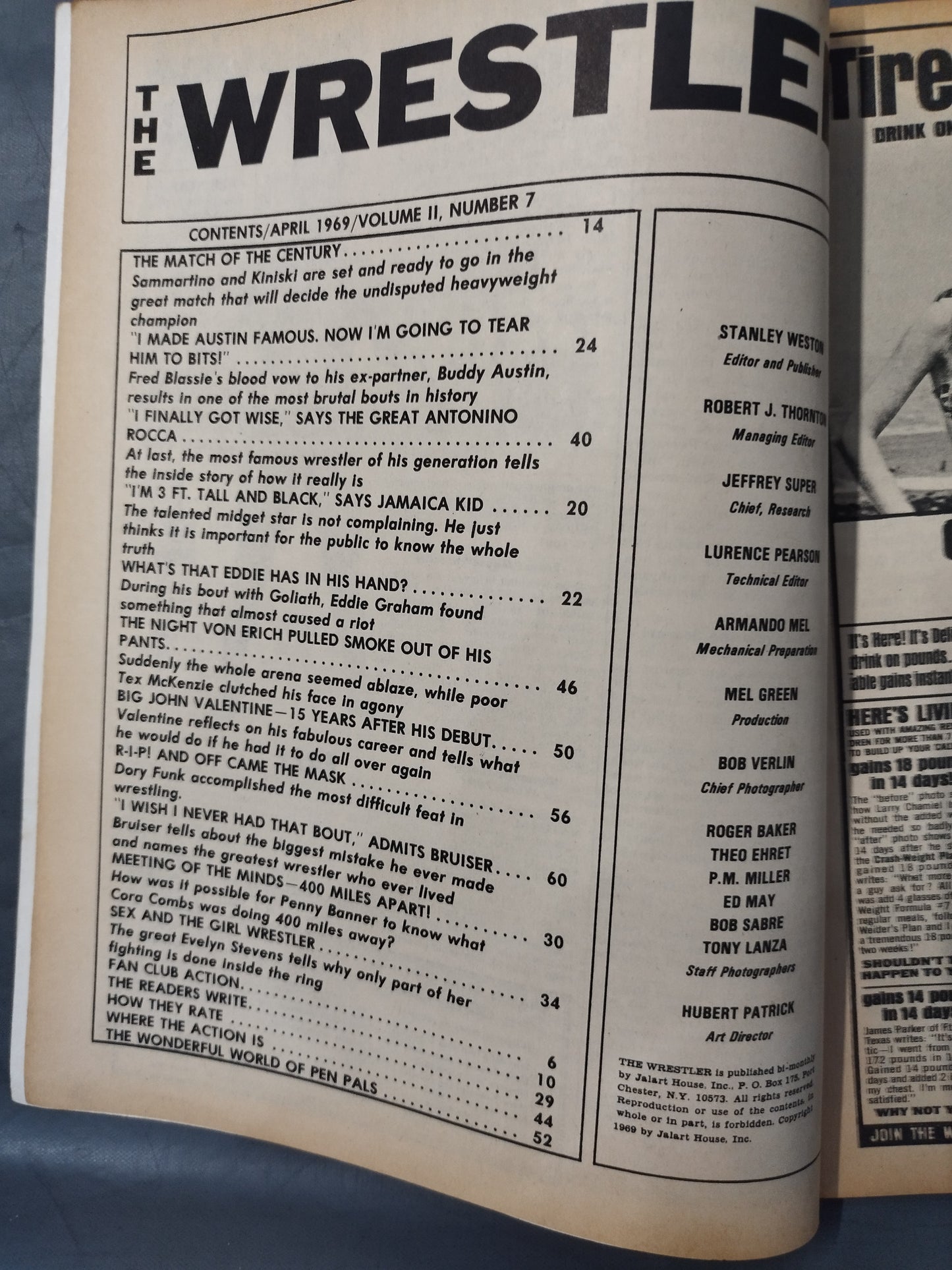 THE Wrestler 1969年4月号