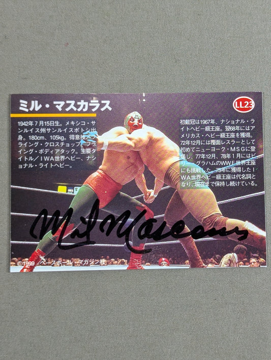 1999 BBM ミル・マスカラス プライベートサインカード②