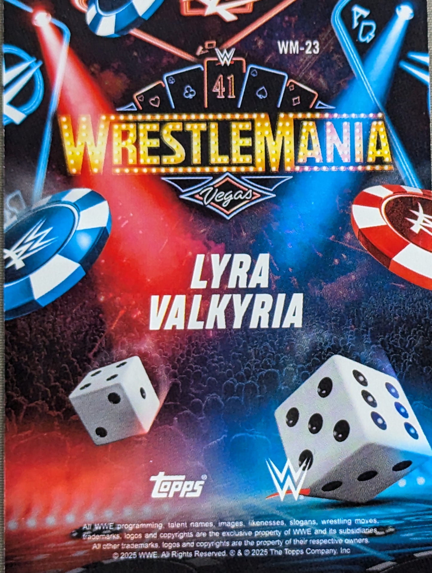 2025 topps ライラ・ヴァルキュリア WRESTLE MANIA 41 (パープル) 5/10