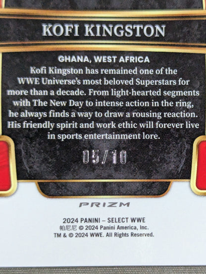 2024 WWE PANINI コフィー・キングストン ゴールドプリズムカード