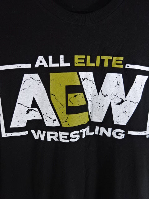 AEW ロゴTシャツ①(ブラック)