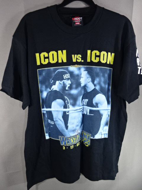 レッスルマニア18 ハリウッド・ハルク・ホーガンvsザ・ロック ピクチャーTシャツ(WWE)
