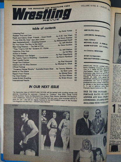 Wrestling REVUE 1969年8月号