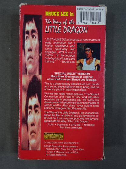 BRUCE LEE the way of the LITTLE DRAGON