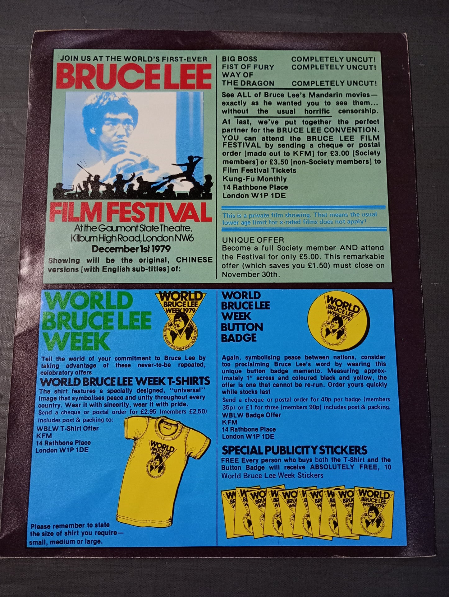BRUCE LEE POSTER MAGAZINE NO.2