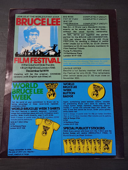 BRUCE LEE POSTER MAGAZINE NO.2