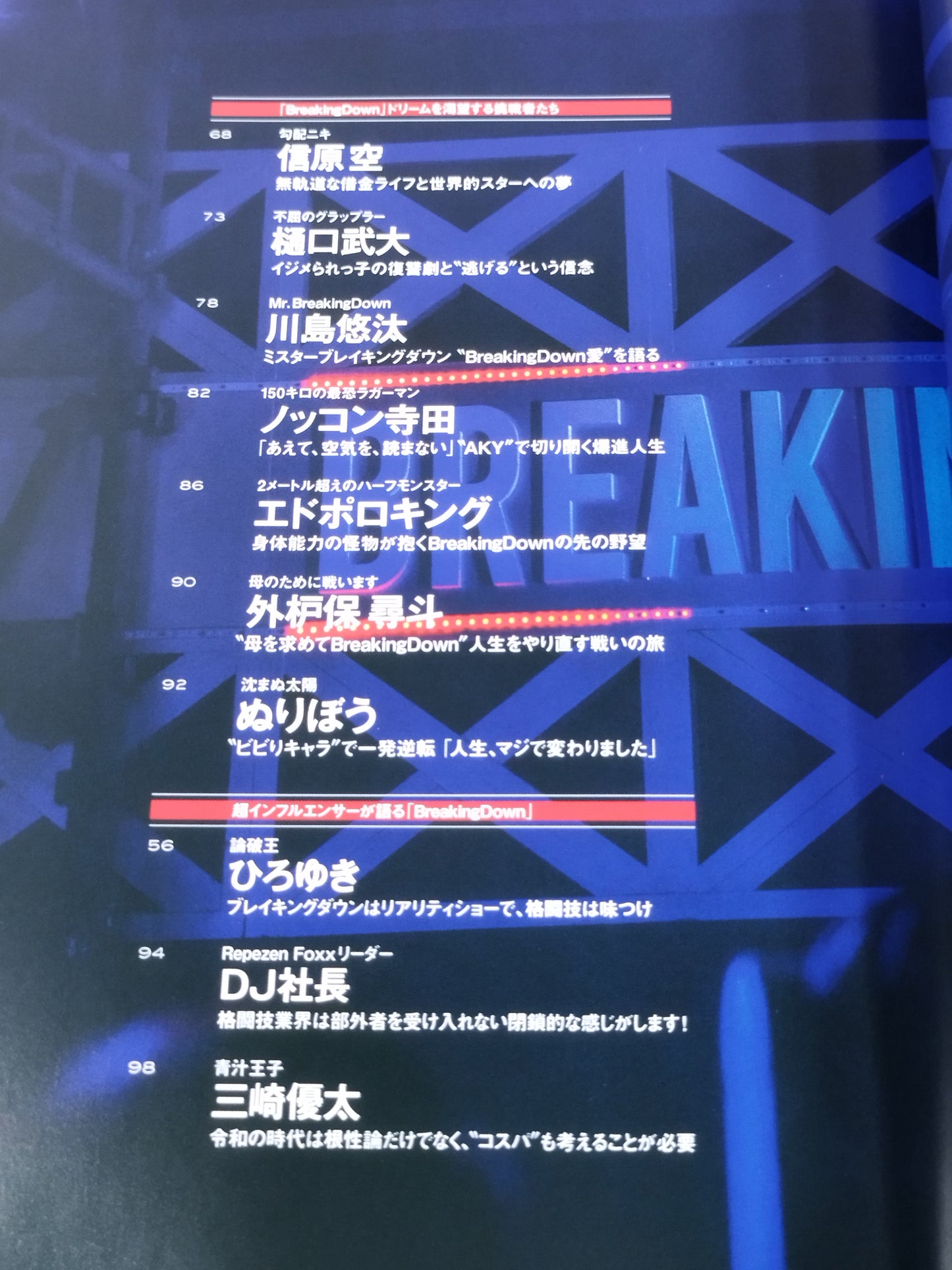 超BREAKING DOWN　ブレイキングダウン公式BOOK