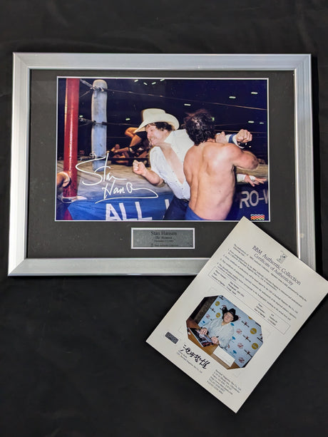 ★BBM 11/20★ All Day Matte Intrusion Stan Hansen hand signed autograph photo frame