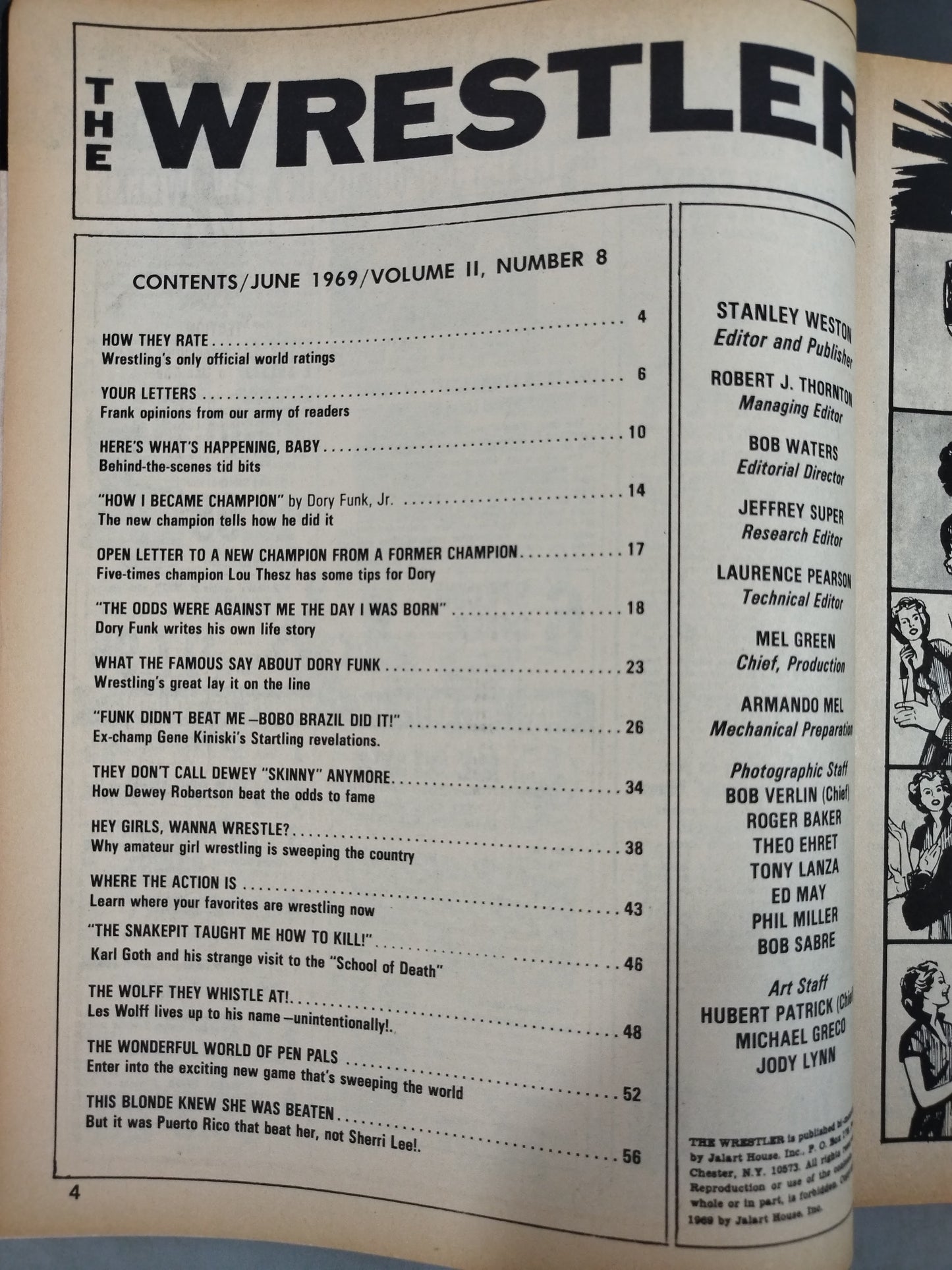THE Wrestler 1969年6月号