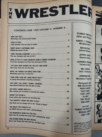 THE Wrestler 1969年6月号