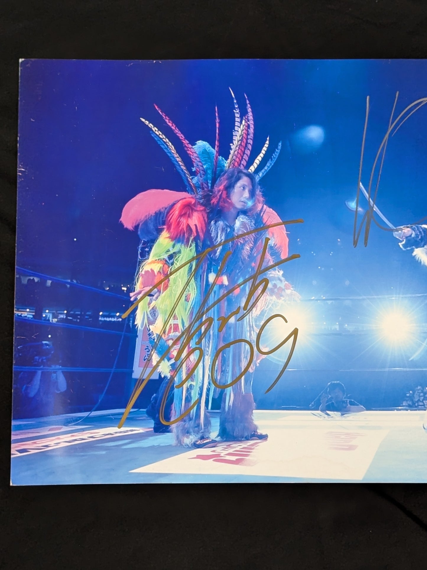 ウィル・オスプレイvs高橋ヒロム 直筆Wサイン入り 大判写真