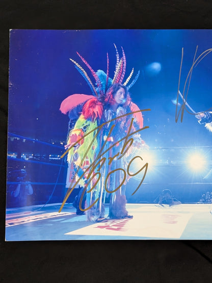 ウィル・オスプレイvs高橋ヒロム 直筆Wサイン入り 大判写真